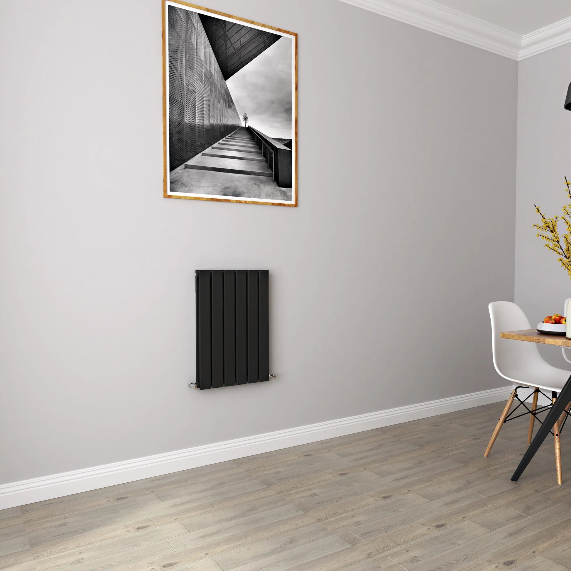 Horizontal Flat Panel Designer Radiator – Single or Double Panel | modern Central heating Radiator | BS EN 442 Certified | Wall Mounted - Choice Of Width