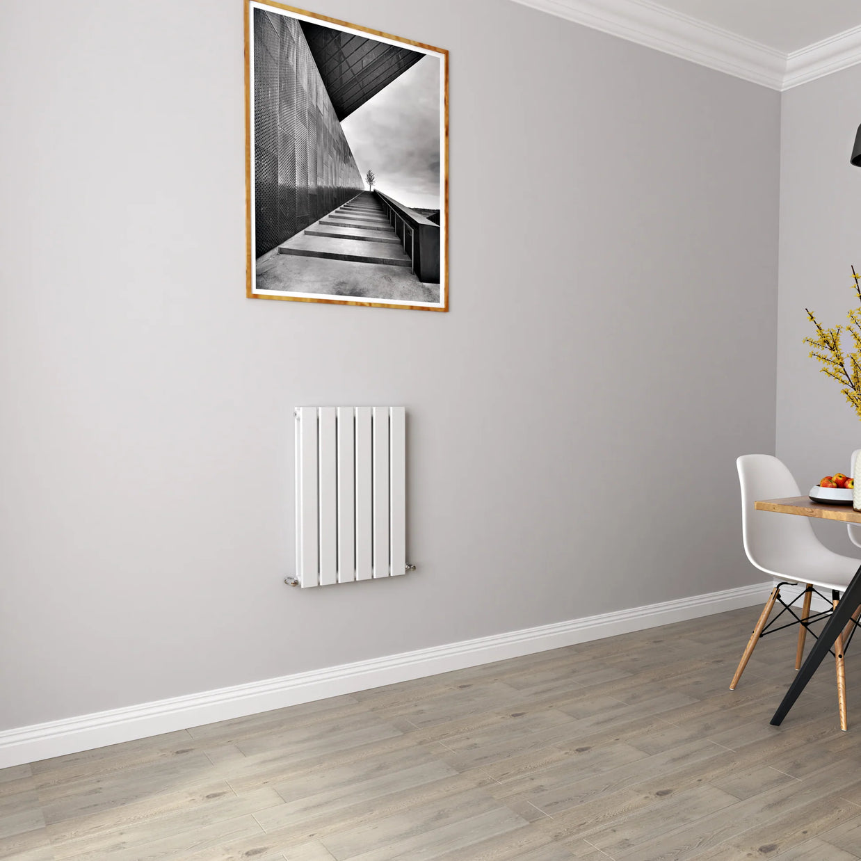 Horizontal Flat Panel Designer Radiator – Single or Double Panel | modern Central heating Radiator | BS EN 442 Certified | Wall Mounted - Choice Of Width