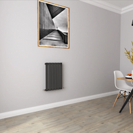 Horizontal Flat Panel Designer Radiator – Single or Double Panel | modern Central heating Radiator | BS EN 442 Certified | Wall Mounted - Choice Of Width