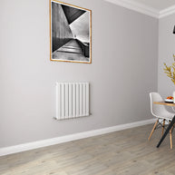 Horizontal Flat Panel Designer Radiator – Single or Double Panel | modern Central heating Radiator | BS EN 442 Certified | Wall Mounted - Choice Of Width