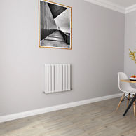 Horizontal Flat Panel Designer Radiator – Single or Double Panel | modern Central heating Radiator | BS EN 442 Certified | Wall Mounted - Choice Of Width