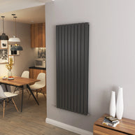 Flat Panel Vertical Central heating Radiator – Single or Double Panel | modern Designer Style | BS EN 442 Certified - Choice of Size