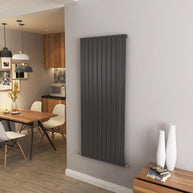 Flat Panel Vertical Central heating Radiator – Single or Double Panel | modern Designer Style | BS EN 442 Certified - Choice of Size