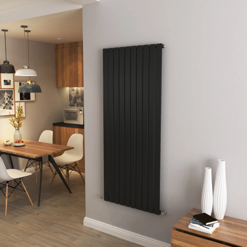 Flat Panel Vertical Central heating Radiator – Single or Double Panel | modern Designer Style | BS EN 442 Certified - Choice of Size
