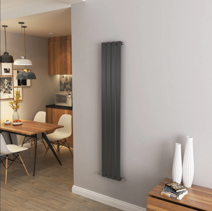 Flat Panel Vertical Central heating Radiator – Single or Double Panel | modern Designer Style | BS EN 442 Certified - Choice of Size