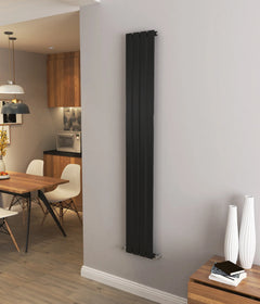 Flat Panel Vertical Central heating Radiator – Single or Double Panel | modern Designer Style | BS EN 442 Certified - Choice of Size
