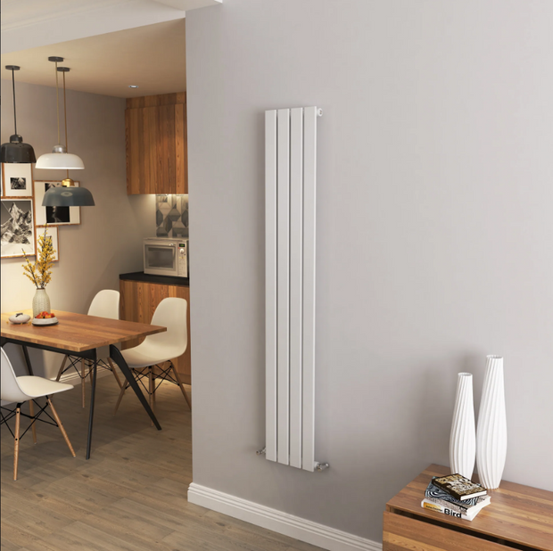Flat Panel Vertical Central heating Radiator – Single or Double Panel | modern Designer Style | BS EN 442 Certified - Choice of Size