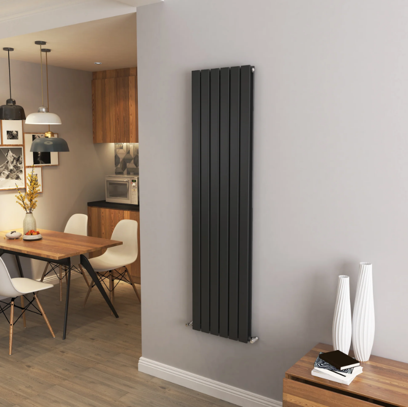Flat Panel Vertical Central heating Radiator – Single or Double Panel | modern Designer Style | BS EN 442 Certified - Choice of Size
