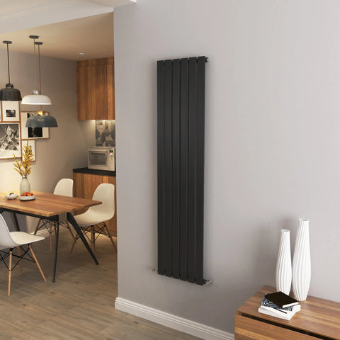 Flat Panel Vertical Central heating Radiator – Single or Double Panel | modern Designer Style | BS EN 442 Certified - Choice of Size