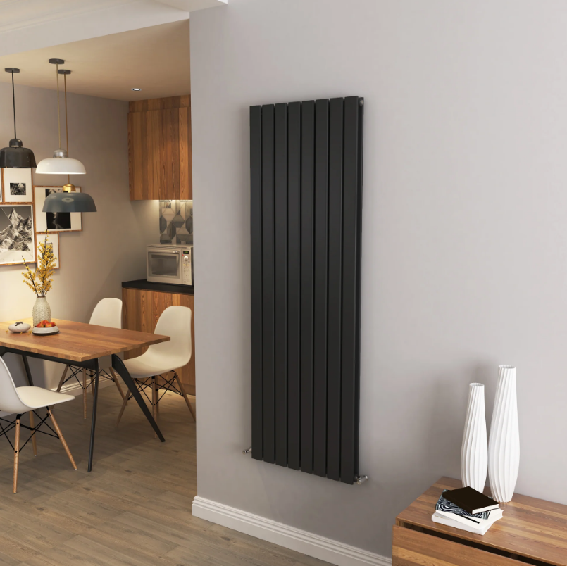 Flat Panel Vertical Central heating Radiator – Single or Double Panel | modern Designer Style | BS EN 442 Certified - Choice of Size