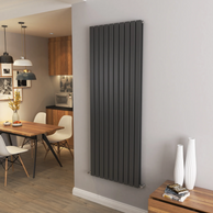 Flat Panel Vertical Central heating Radiator – Single or Double Panel | modern Designer Style | BS EN 442 Certified - Choice of Size