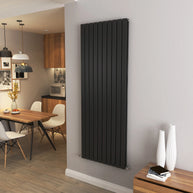 Flat Panel Vertical Central heating Radiator – Single or Double Panel | modern Designer Style | BS EN 442 Certified - Choice of Size