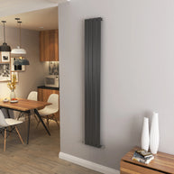 Flat Panel Vertical Central heating Radiator – Single or Double Panel | modern Designer Style | BS EN 442 Certified - Choice of Size