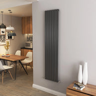 Flat Panel Vertical Central heating Radiator – Single or Double Panel | modern Designer Style | BS EN 442 Certified - Choice of Size