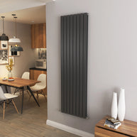 Flat Panel Vertical Central heating Radiator – Single or Double Panel | modern Designer Style | BS EN 442 Certified - Choice of Size