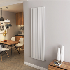 Flat Panel Vertical Central heating Radiator – Single or Double Panel | modern Designer Style | BS EN 442 Certified - Choice of Size