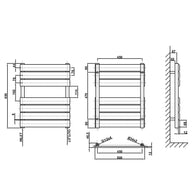 Flat Panel heated Towel Rail Radiator – Designer Finish | 1.6mm Steel | 25-Year Warranty | BS EN 442 - Choice of Size