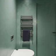 Flat Panel heated Towel Rail Radiator – Designer Finish | 1.6mm Steel | 25-Year Warranty | BS EN 442 - Choice of Size