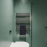 Flat Panel heated Towel Rail Radiator – Designer Finish | 1.6mm Steel | 25-Year Warranty | BS EN 442 - Choice of Size