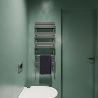 Flat Panel heated Towel Rail Radiator – Designer Finish | 1.6mm Steel | 25-Year Warranty | BS EN 442 - Choice of Size