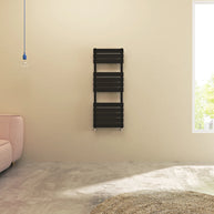 Flat Panel heated Towel Rail Radiator – Designer Finish | 1.6mm Steel | 25-Year Warranty | BS EN 442 - Choice of Size