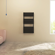 Flat Panel heated Towel Rail Radiator – Designer Finish | 1.6mm Steel | 25-Year Warranty | BS EN 442 - Choice of Size