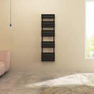 Flat Panel heated Towel Rail Radiator – Designer Finish | 1.6mm Steel | 25-Year Warranty | BS EN 442 - Choice of Size