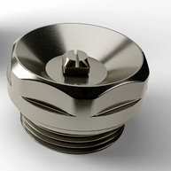 Valve | Brushed Chrome Radiator Bleed Valve & Blanking Plug Set | Brass Construction