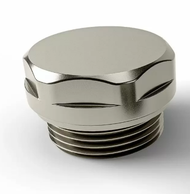 Valve | Brushed Chrome Radiator Bleed Valve & Blanking Plug Set | Brass Construction