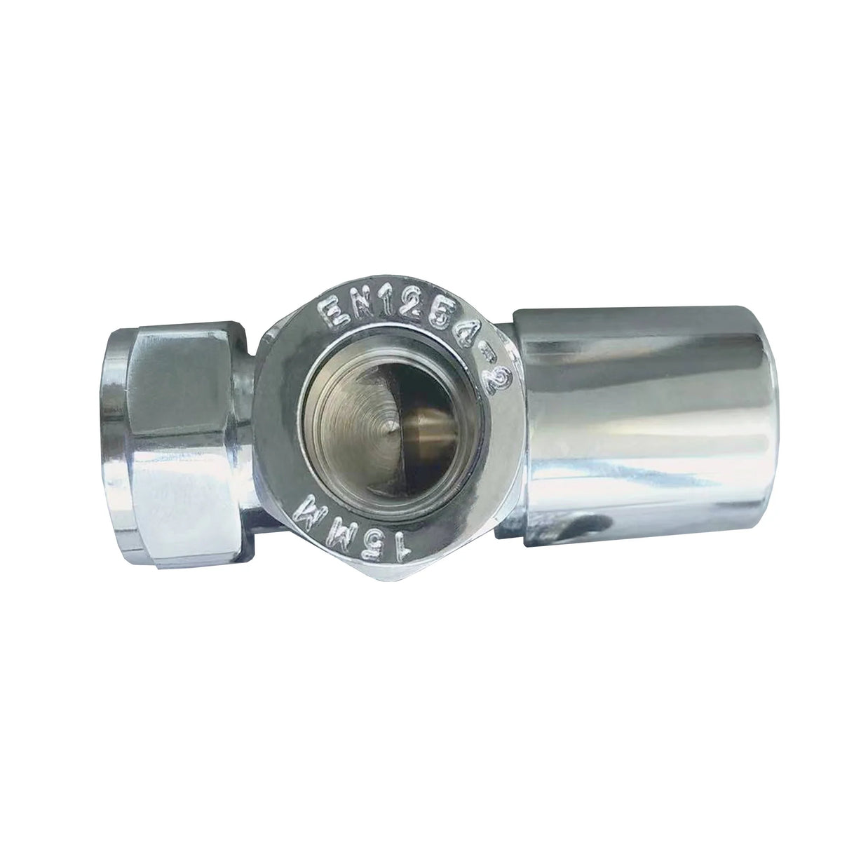 Valves - Angled Radiator Valves – 15mm BSP |  Manual Control | Brass Construction | Pair | Chrome / Anthracite