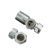 Thermostatic Angled Radiator Valves – 15mm BSP | modern TRV & Lockshield Set