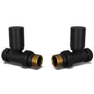 Round Straight Radiator Valves 15mm – 4 Colours
