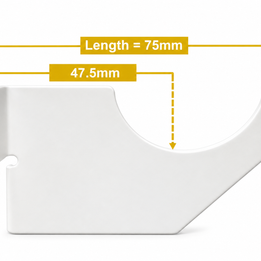 Single Arm Radiator Wall Brackets for Single Panel Designer Radiators with Fixing Kit - Set of 4 - White, Black and Anthracite