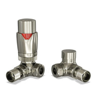 Corner Thermostatic Radiator Valves – 15mm TRV & Lockshield Set