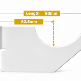 Single Arm Radiator Wall Brackets for Double Panel Designer Radiators with Fixing Kit - Set of 4 - White, Black and Anthracite