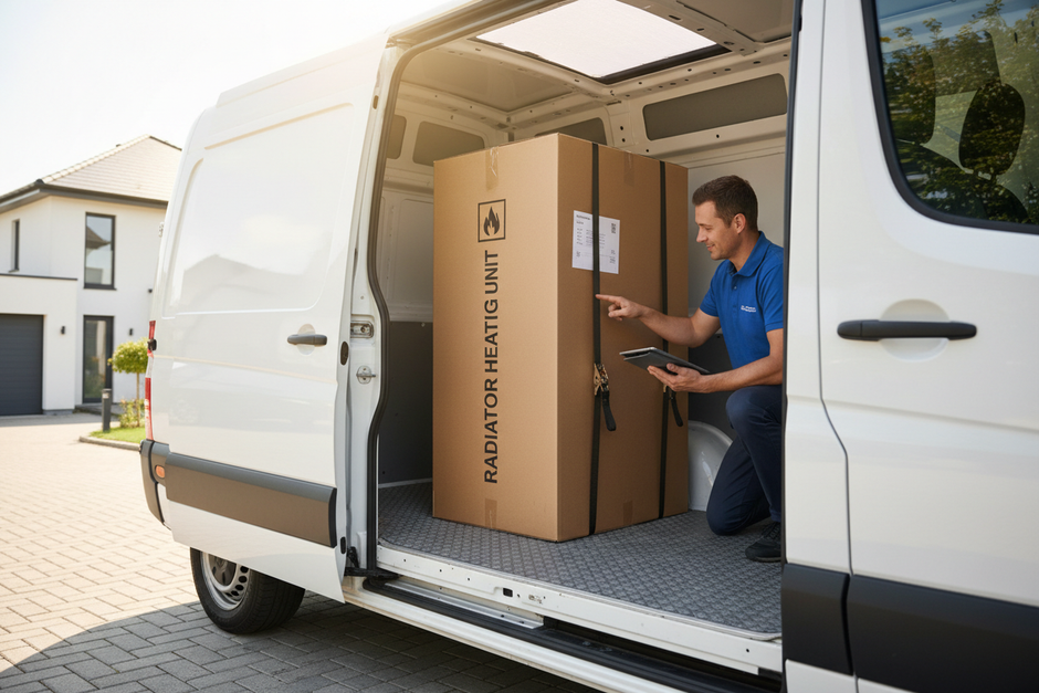 radiator delivery by van