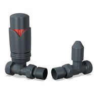 Straight Thermostatic Radiator Valves – 15mm TRV & Lockshield Set