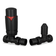 Straight Thermostatic Radiator Valves – 15mm TRV & Lockshield Set